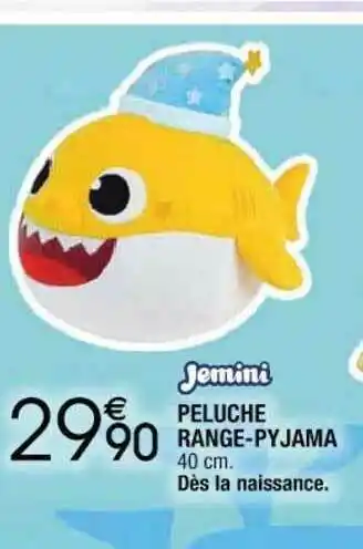 Cora x Carrefour Peluche Range-pyjama Jemini offre
