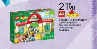Cora x Carrefour L'écurie Et Les Poneys Lego Duplo offre