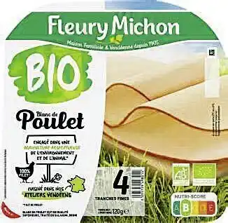 Casino Supermarchés Le Blanc de Poulet -25% de Sel Bio offre