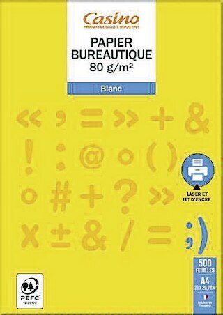 Ramette de 500 feuilles A4