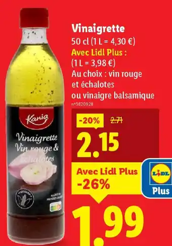 Lidl KANIA Vinaigrette offre