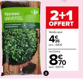 Carrefour Market Terreau Universel offre