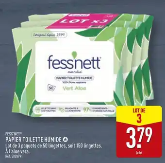 ALDI Fess'nett Papier toilette humide ✪ offre
