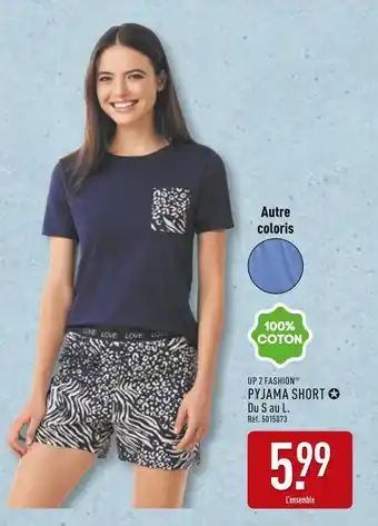 ALDI UP 2 FASHION Pyjama short offre