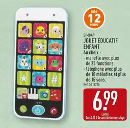 ALDI Simba Jouet éducatif enfant offre