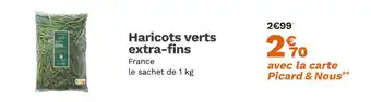 Picard PICARD Haricots verts extra-fins offre