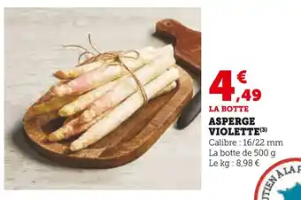 U Express Asperge Violette offre
