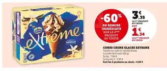U Express NESTLÉ Cones creme glacee extreme offre