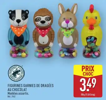 ALDI Figurines garnies de dragées au chocolat offre