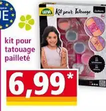 LENA Kit pour Tatouage pailleté