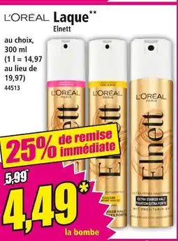 Norma LORÉAL Laque Elnett offre