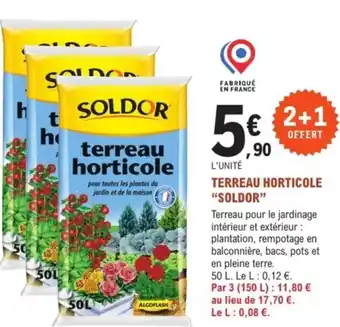 E.Leclerc Jardi SOLDOR Terreau horticole offre
