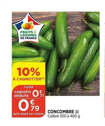 Bi1 Concombre offre