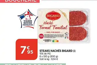 Bi1 Steaks Hachés Bigard offre