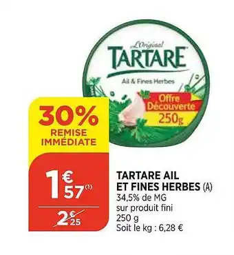 Bi1 Tartare Ail Et Fines Herbes offre