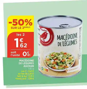 Bi1 Macédoine De Légumes Auchan offre