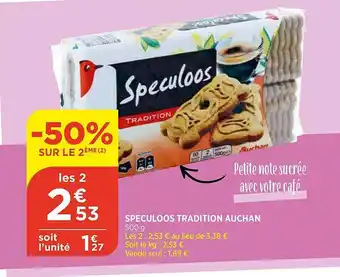 Bi1 Speculoos Tradition Auchan offre