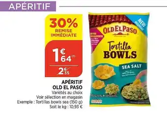 Bi1 Apéritif Old El Paso offre