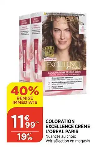 Bi1 Coloration Excellence Crème L'oréal Paris offre