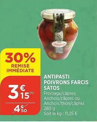 Bi1 Antipasti Poivrons Farcis Satos offre