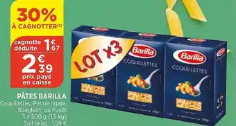 Bi1 Pâtes Barilla offre