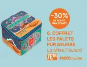 Monoprix LA MERE POULARD Coffret les palets pur beurre offre