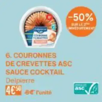 Monoprix DELPIERRE Couronnes de crevettes asc sauce cocktail offre