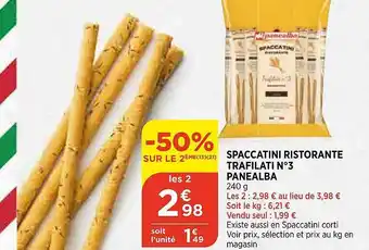 Spaccatini Ristorante Trafilati N°3 Panealba