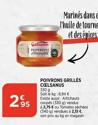 Bi1 Poivrons Grillés Coelsanus offre