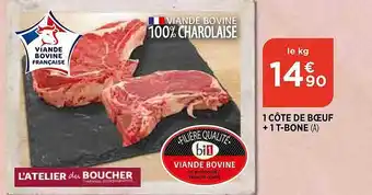 Bi1 1 Côtes De Bœuf + 1 T-bone offre