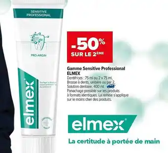 Gamme Sensitive Professional Elmex