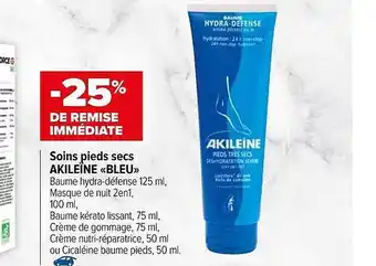 Carrefour Soins Pieds Secs Akileïne «bleu» offre