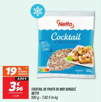 Netto Cocktail de fruits de mer surgelé netto offre