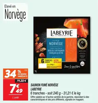 Netto Saumon fumé norvège labeyrie offre