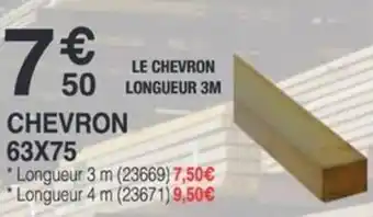 Chretien Matériaux Chevron 63x75 offre