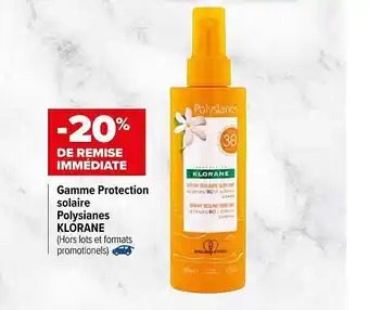 Gamme Protection Solaire Polysianes Klorane