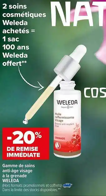 Carrefour Gamme De Soins Anti-âge Visage à La Grenade Weleda offre