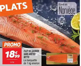 Netto Filet de saumon sans arêtes netto offre