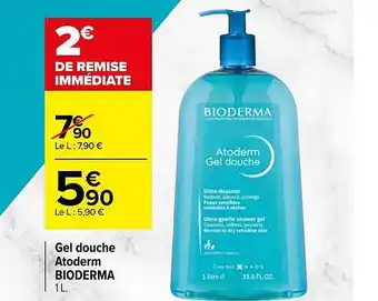 Carrefour Gel Douche Atoderm Bioderma offre