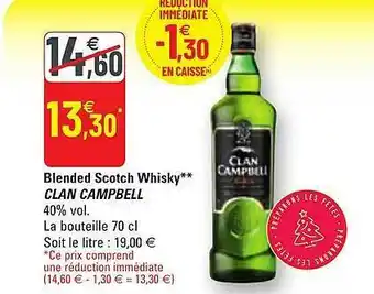 G20 Blended Scotch Whisky Clan Campbell offre