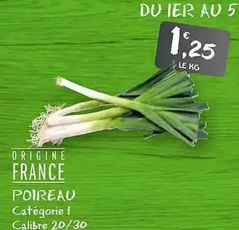G20 Poireau offre