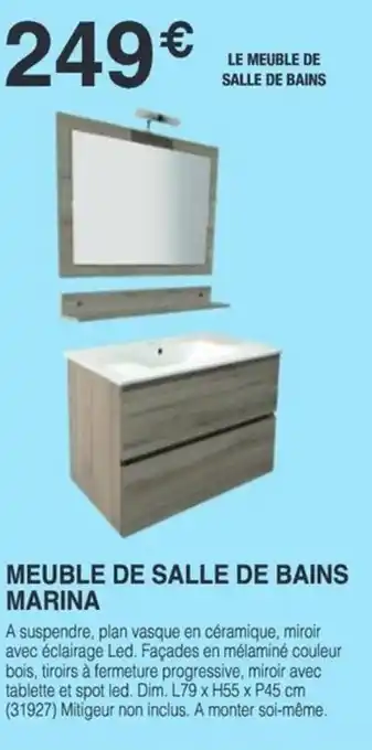 Chretien Matériaux Meuble de salle de bains marina offre