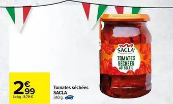 Carrefour Tomates Séchées Sacla offre