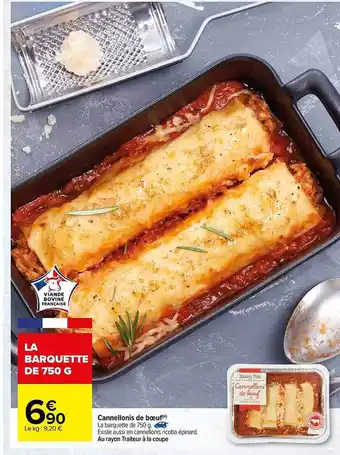Carrefour Cannellonis De Boeuf offre