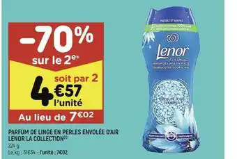 Leader Price Parfum De Linge En Perles Envolée D'air Lenor La Collection offre