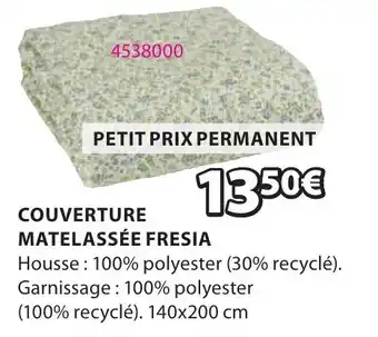 JYSK Couverture matelassée fresia offre