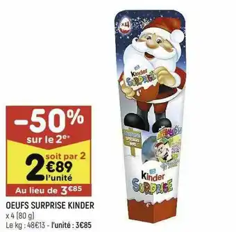 Leader Price Oeufs Surprise Kinder offre