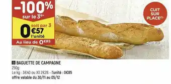 Baguette De Campagne