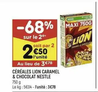 Céréales Lion Caramel & Chocolat Nestlé