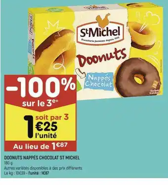 Doonuts Nappés Chocolat St Michel